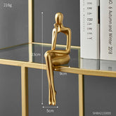 Golden Miniatures Abstract Resin Statue | Yedwo